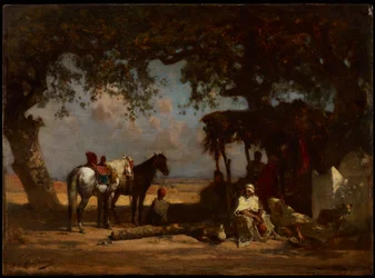Egy arab tábor, 1880 körül